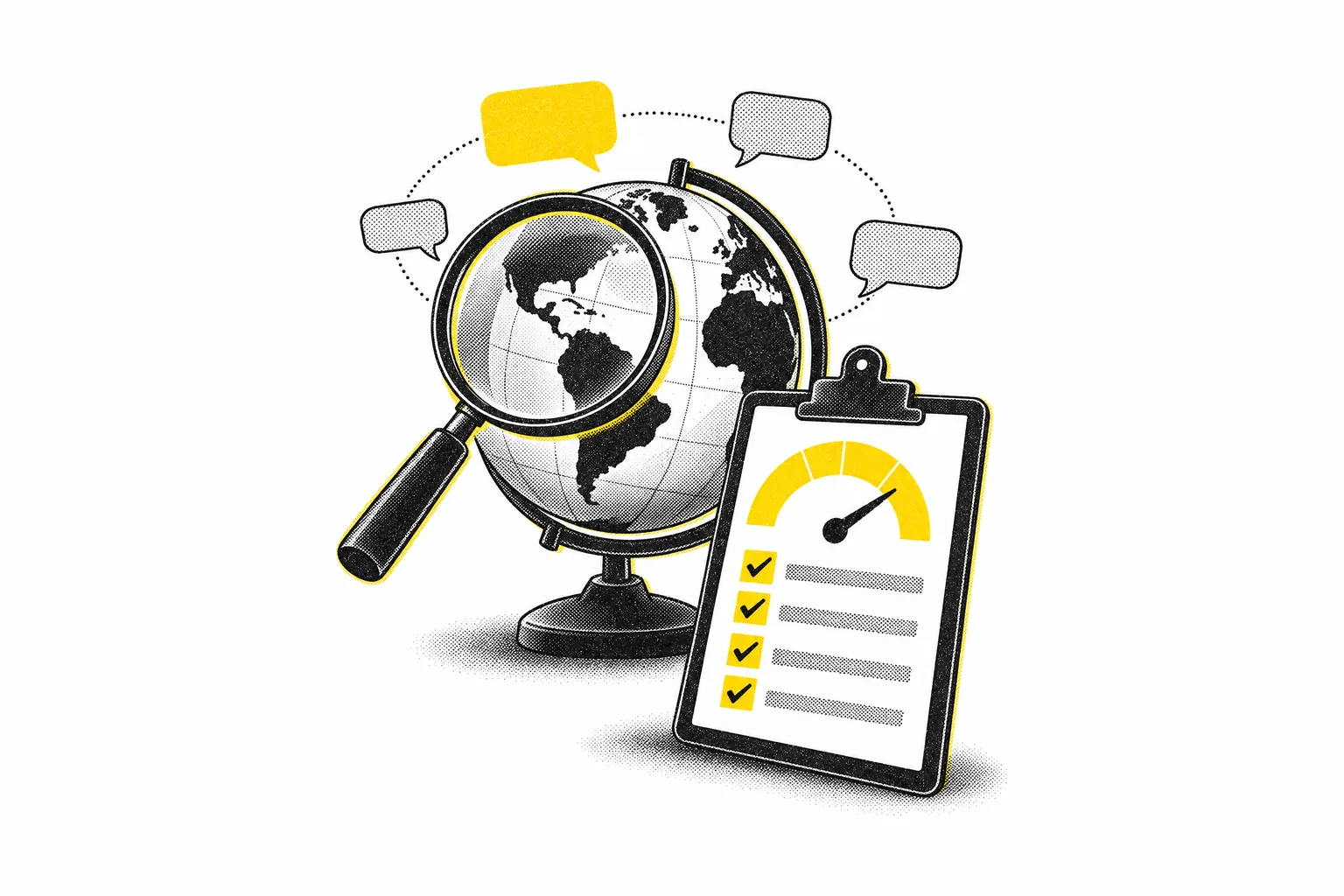 GEO Mediapilote, a brand visibility audit for AI search — illustration