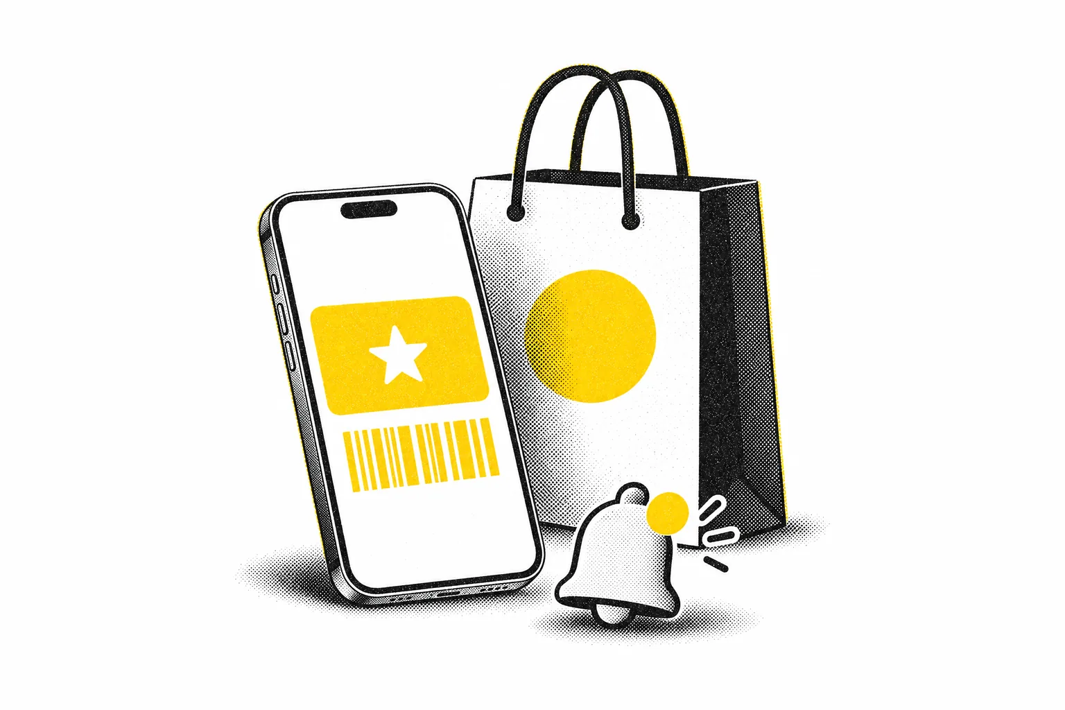 Cadiac, an iOS and Android loyalty app — illustration