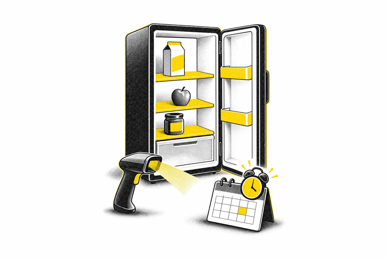 FoodKeeper, app anti-gaspillage en React Native — illustration