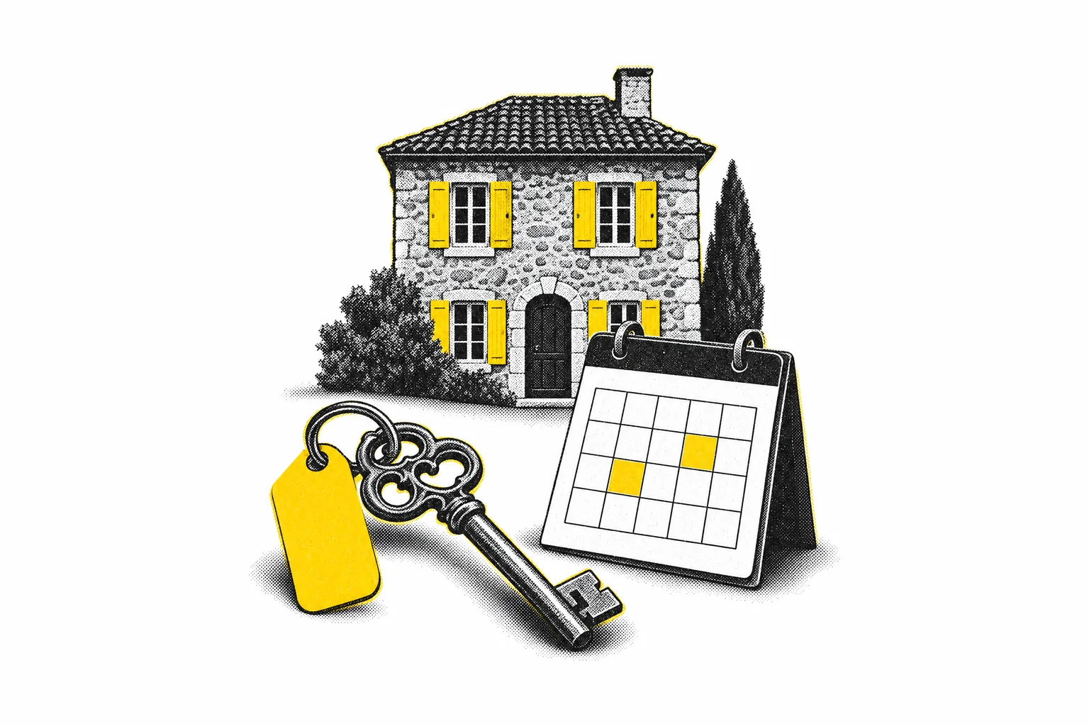 Héritage & Clés, site de réservation pour conciergerie — illustration