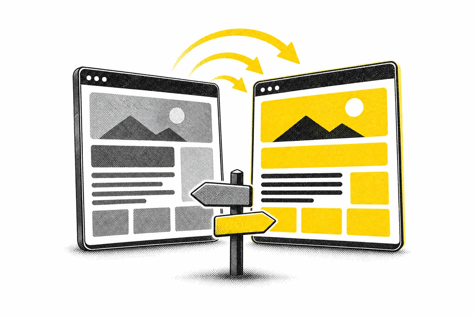 Outil de plan de redirections 301 pour les refontes — illustration