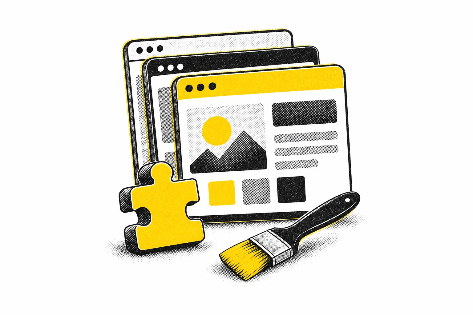 Thèmes et plugins WordPress sur mesure pour agence — illustration